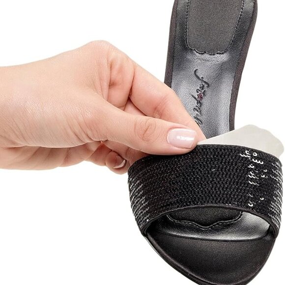 Back Heel Cushions NEW IN BOX! 3-Pairs Black/Silver/Khaki Foot Petals - Picture 3 of 3